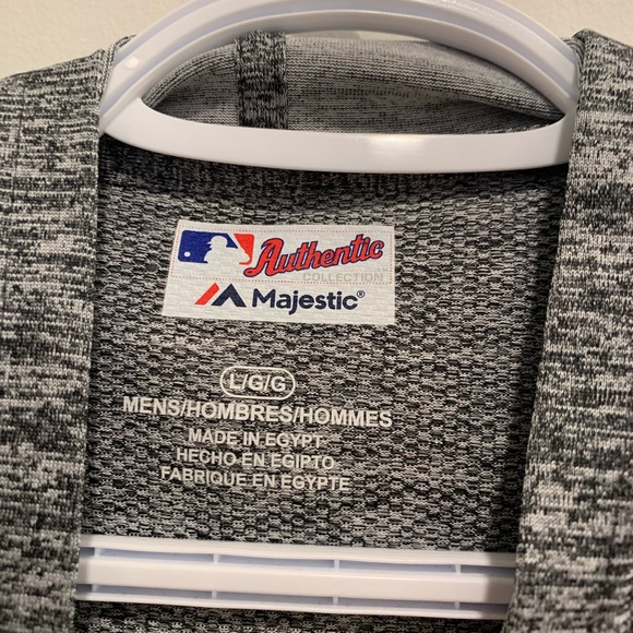 🤩 3 for $20 / MLB Authentic Colorado Rockies Majestic Grey Hoodie - Picture 4 of 4